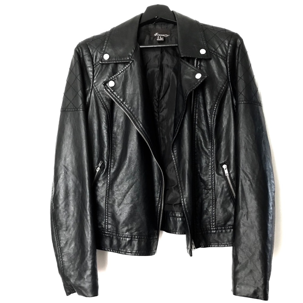 Forever 21 Faux Black Leather Jacket